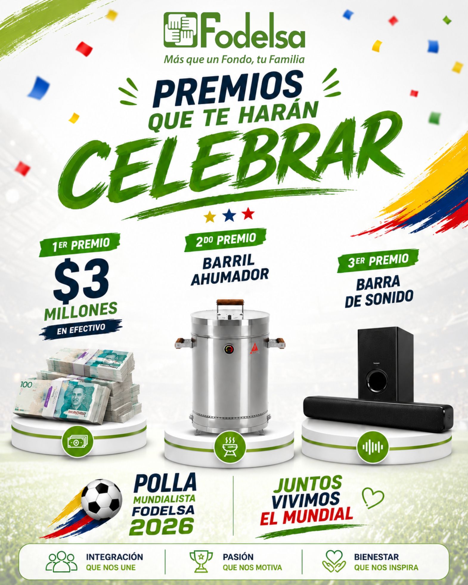 Premios de la Polla Mundialista FODELSA 2026